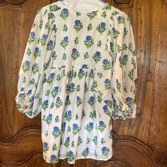 Saule Parc by Willow Park Floral Women's Blouse - Blue and Green - Picture 2 of 3